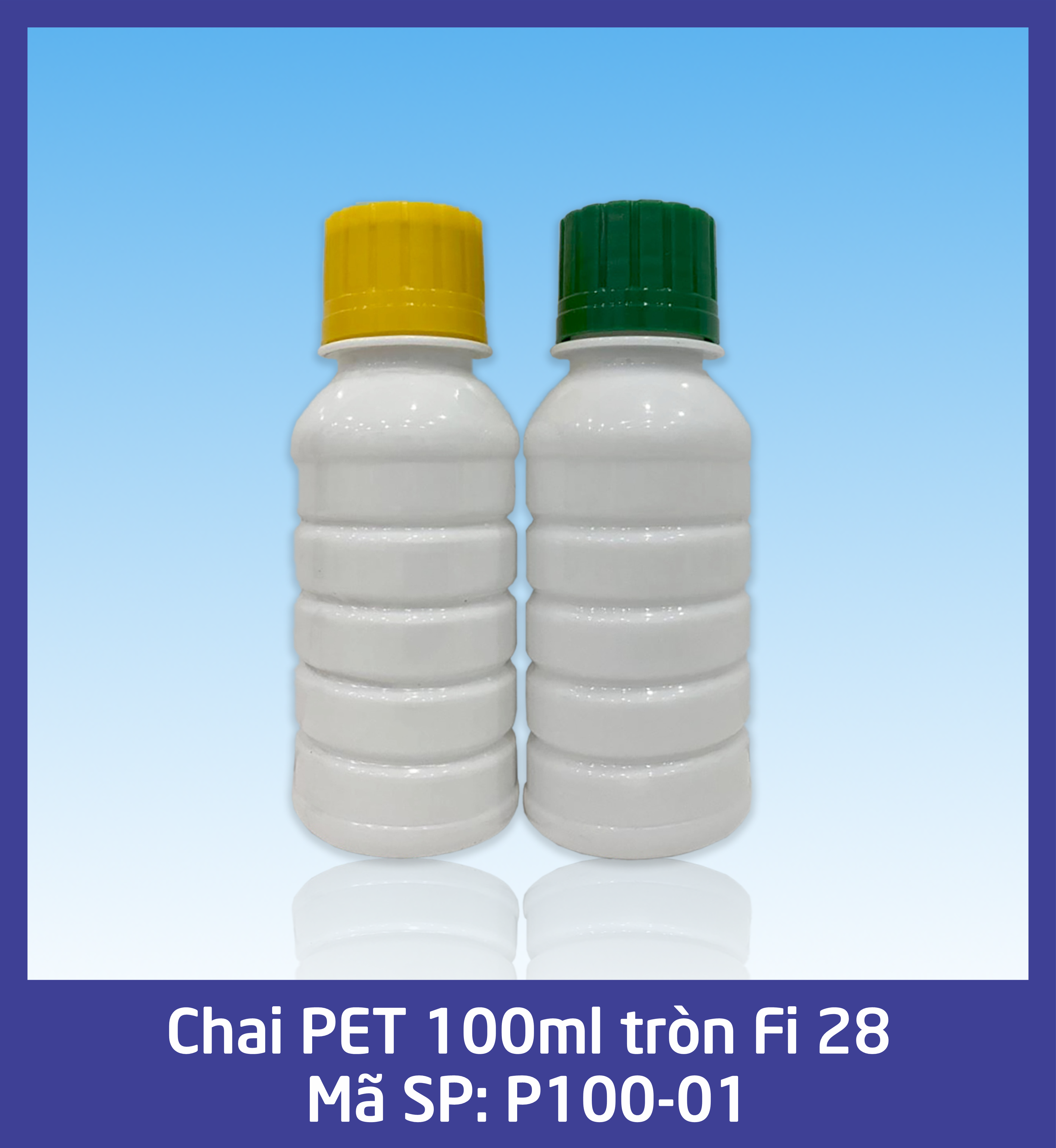 Chai 100ml tròn Fi 28 - mã P100-01