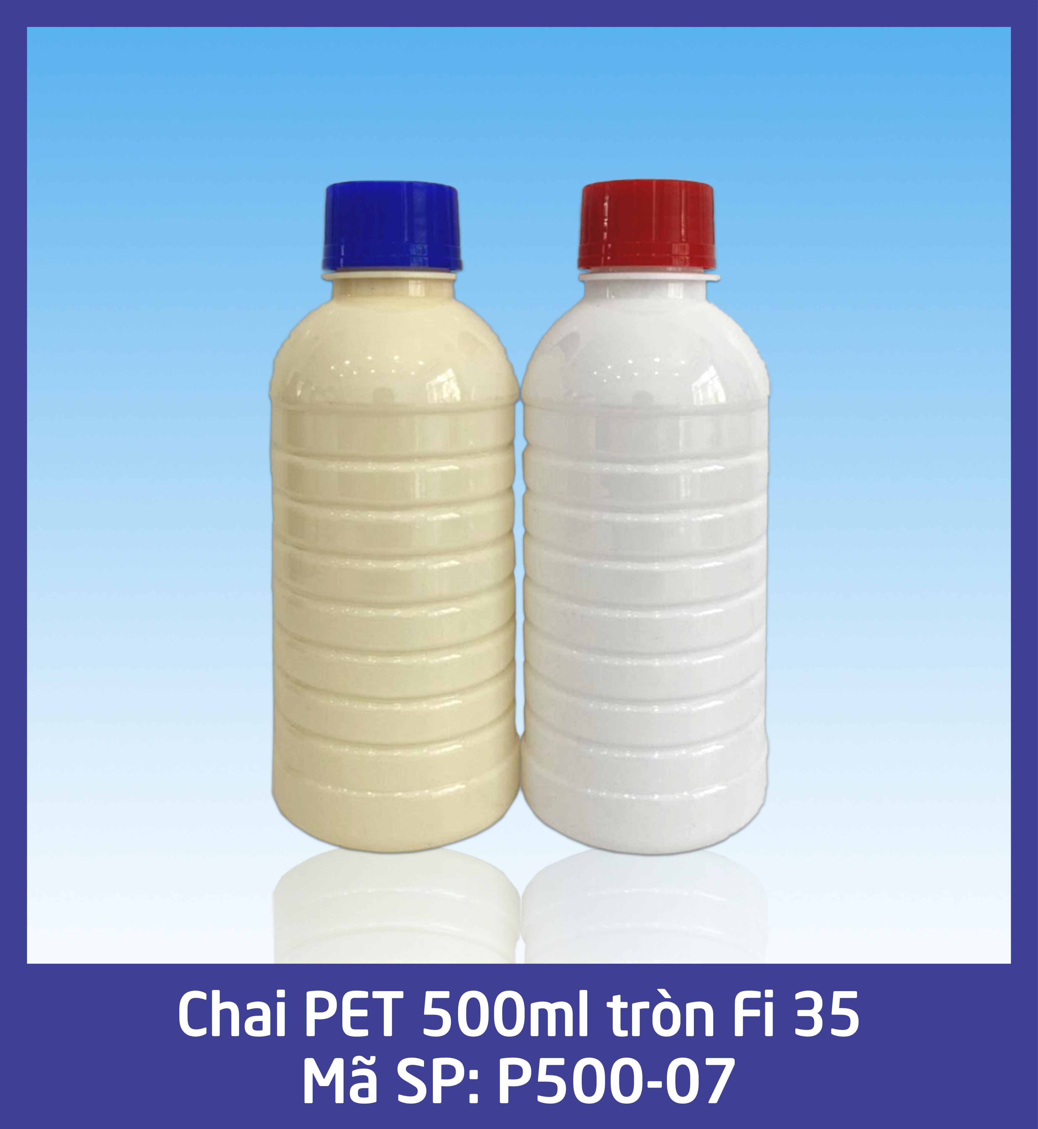 Chai 500ml tròn Fi 35 P500-07