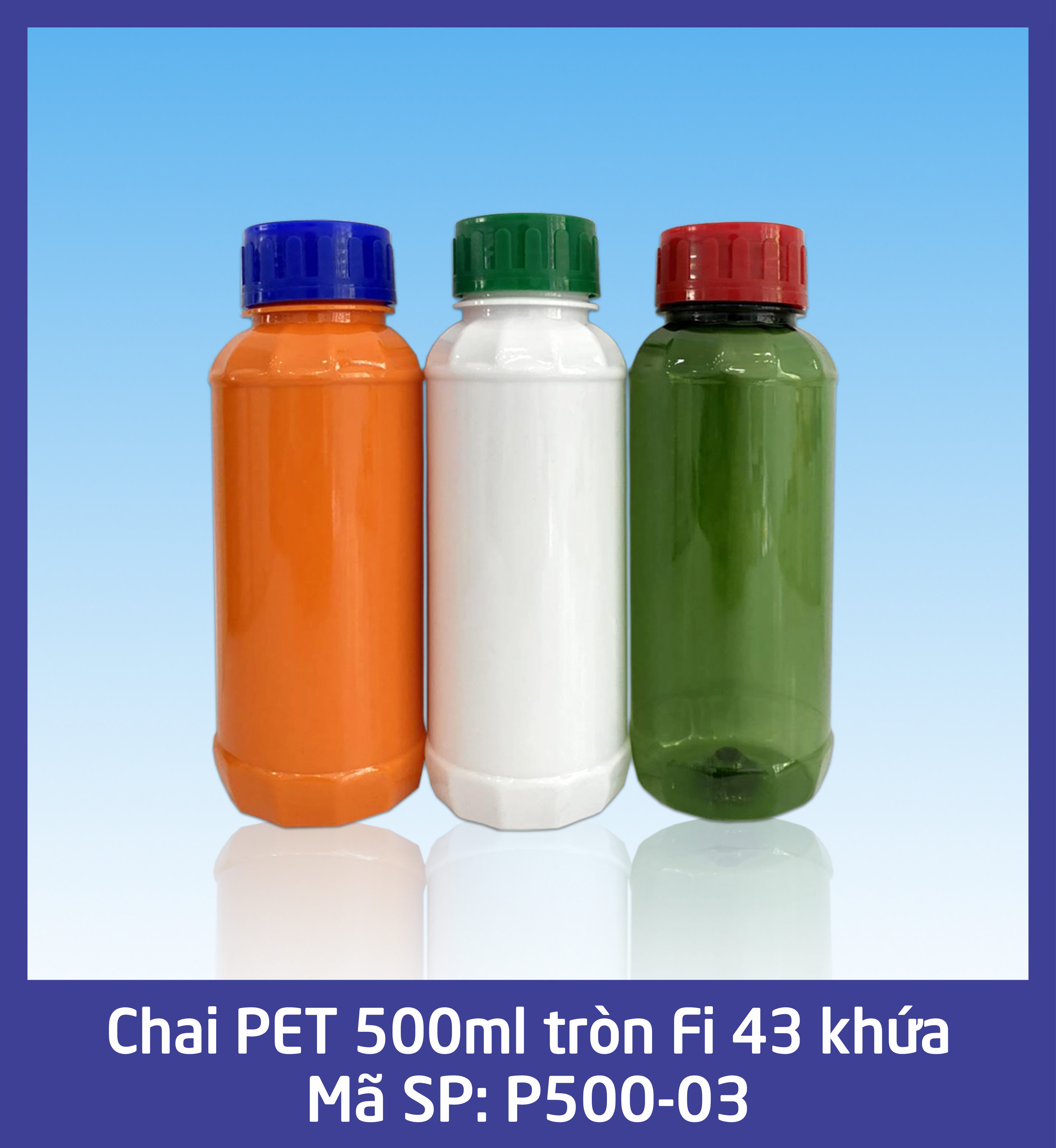 Chai 500ml tron khua Fi 43 - mã P500-03