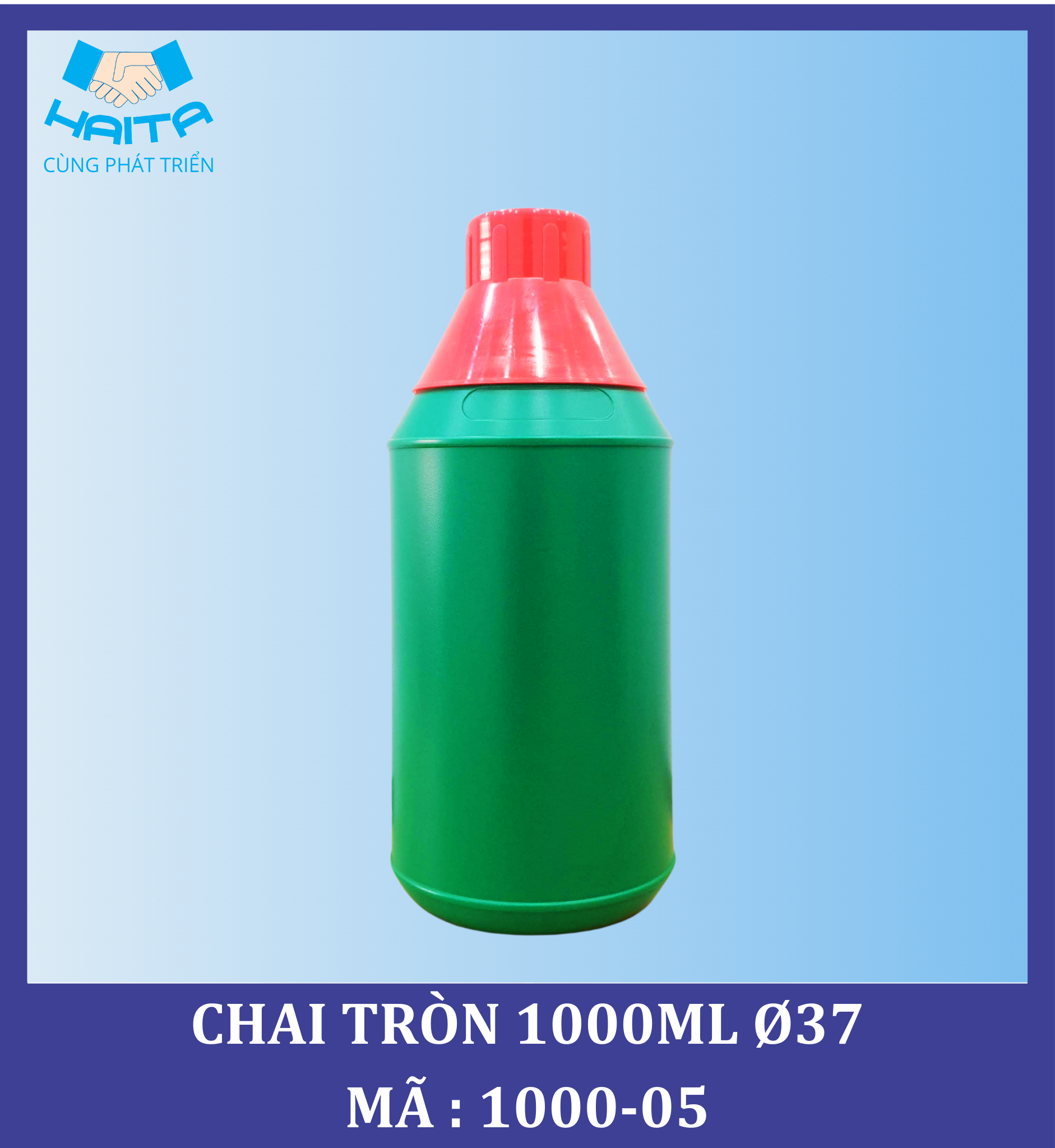 CHAI HD TRÒN 1000ML Ø37 MÃ SP : 1000-05