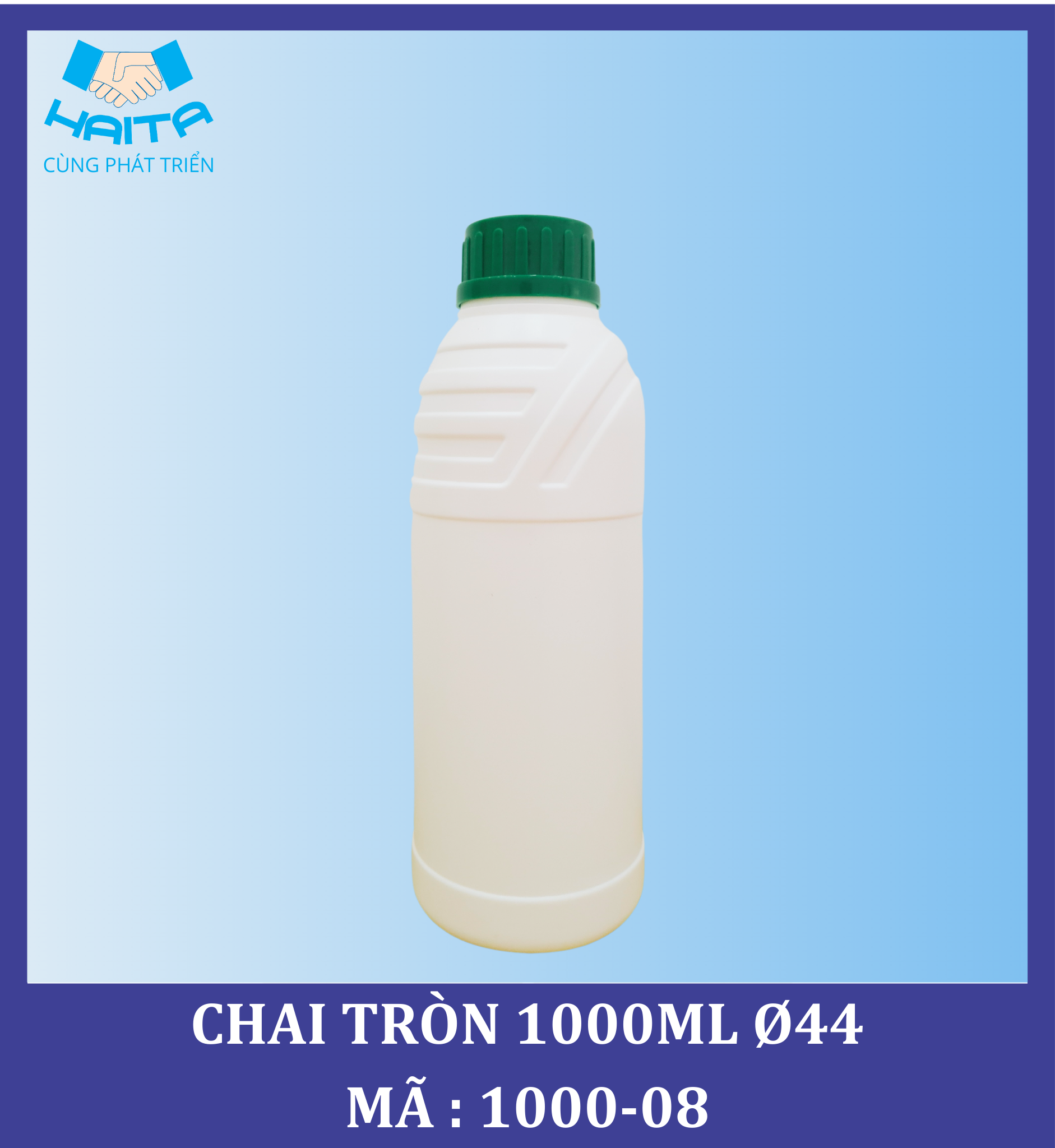 CHAI HD TRÒN 1000ML Ø44 MÃ SP : 1000-08