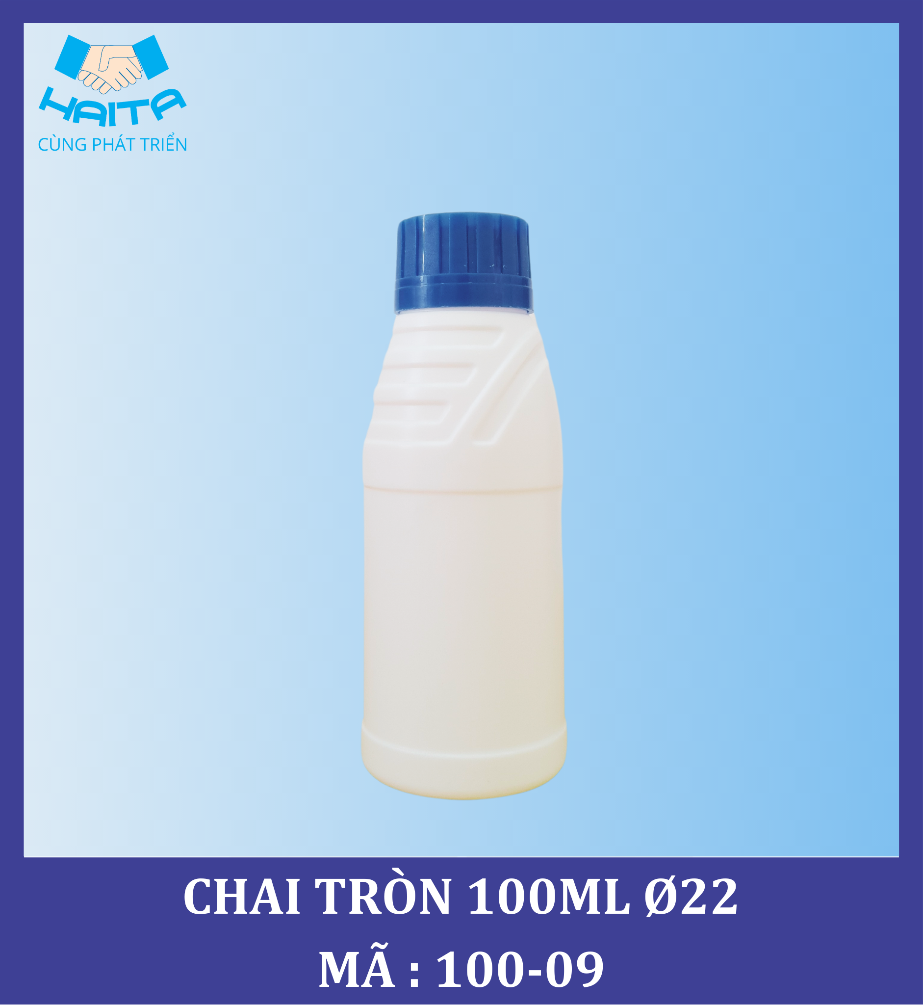 CHAI HD TRÒN 100ML Ø22 MÃ SP : 100-09