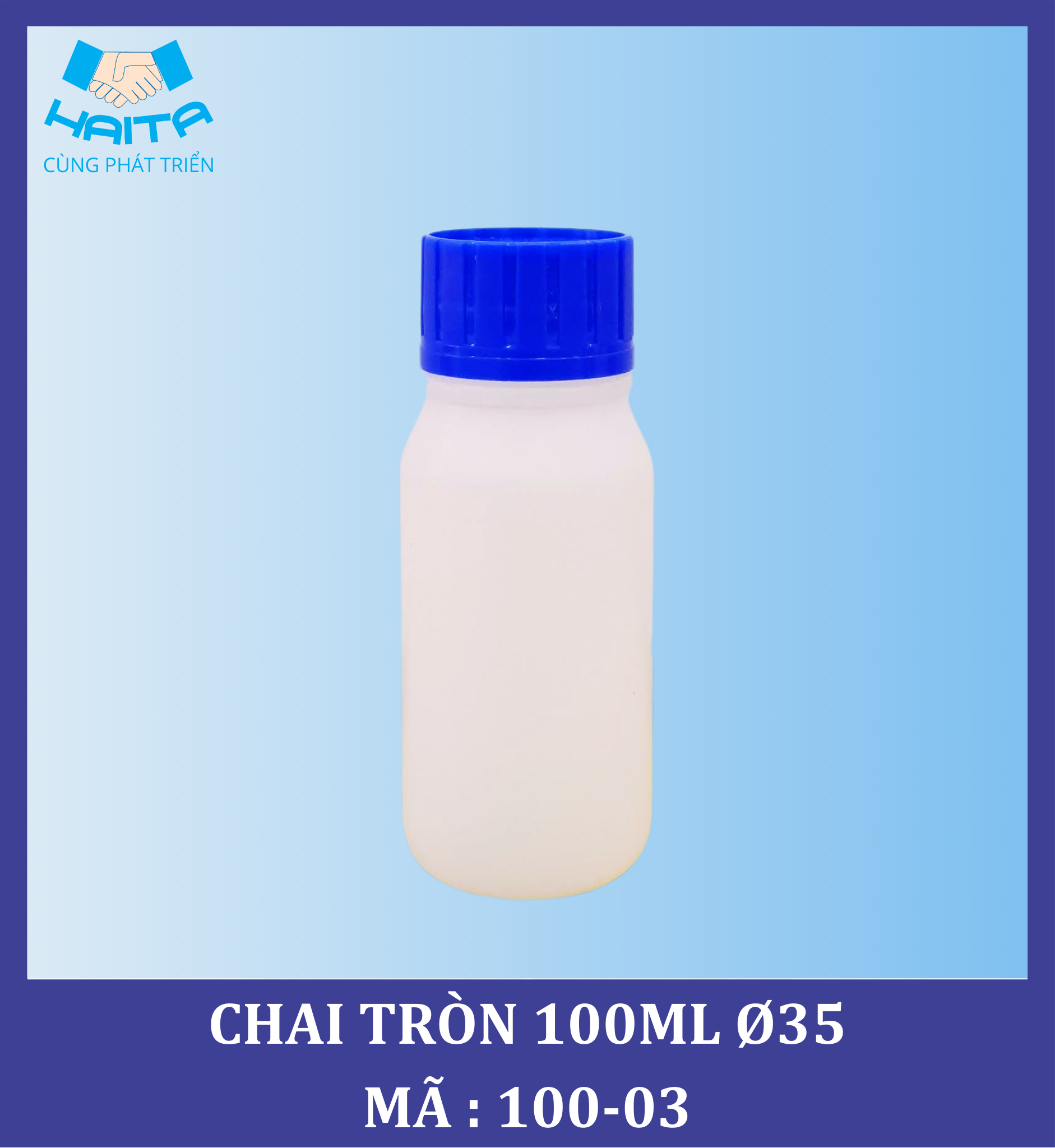 CHAI HD TRÒN 100ML Ø35 MA SP : 100-03