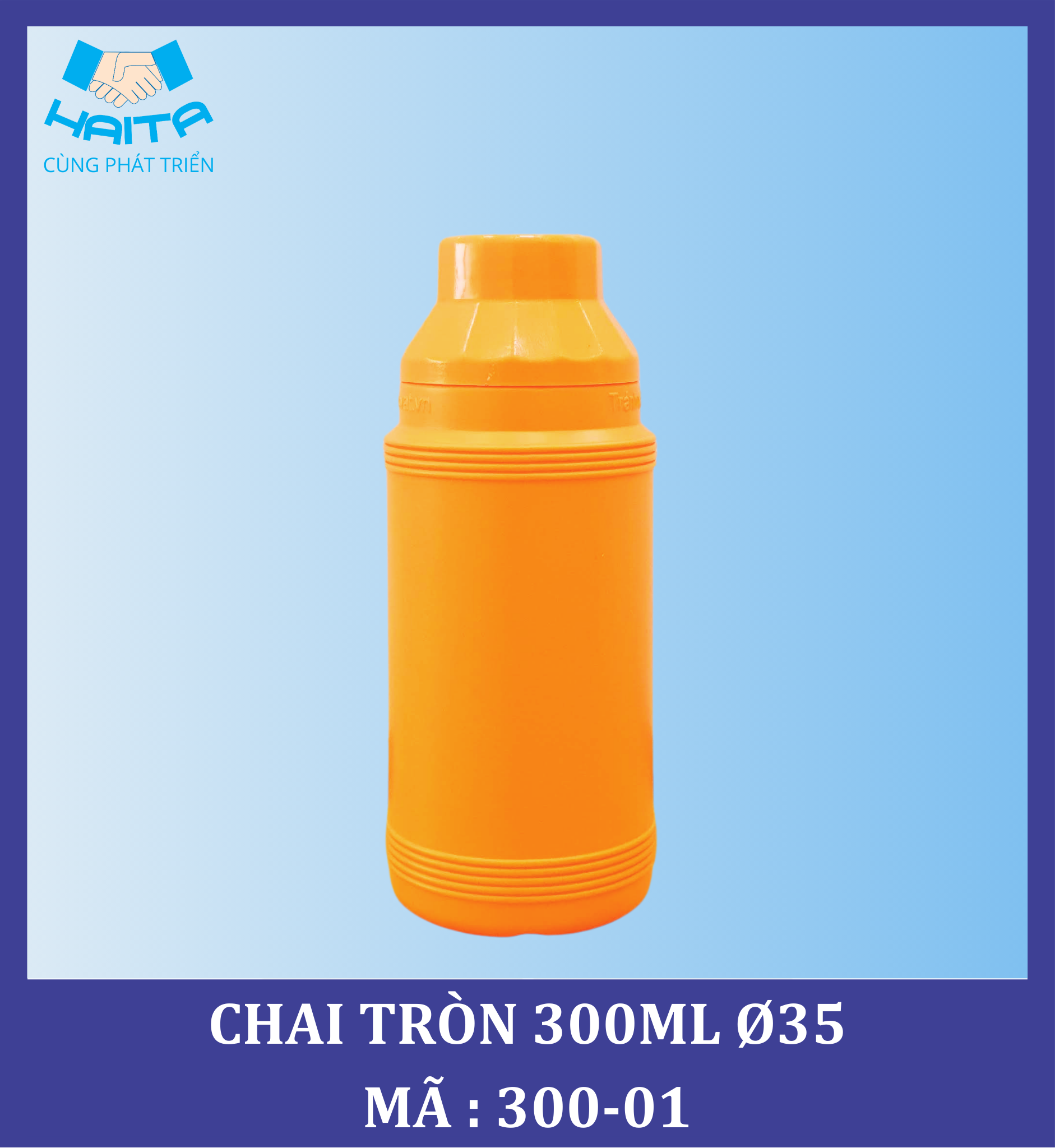 CHAI HD TRÒN 300ML Ø35 MÃ SP : 300-01