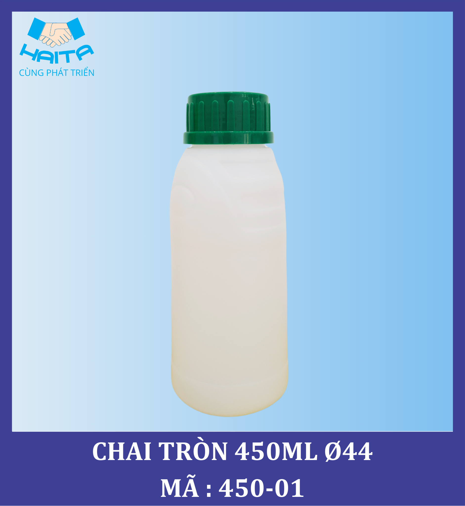 CHAI HD TRÒN 450ML Ø44 MÃ SP : 450-01